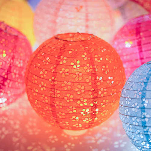 中秋节灯笼led发光灯镂空灯春节