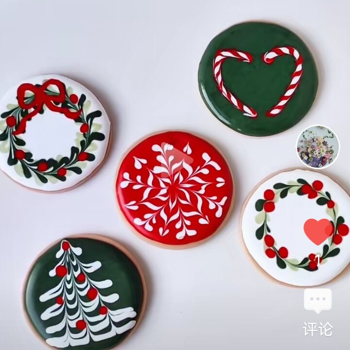 糖霜饼干定制圣诞礼物伴手礼回礼甜品创意礼品公司开业活动定制