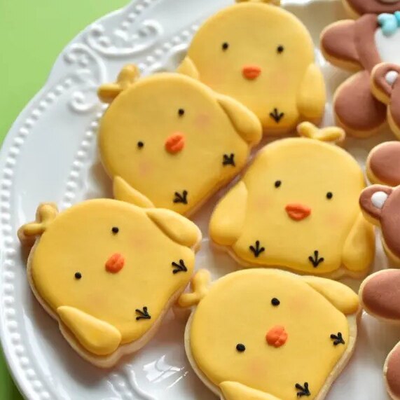 手工小鸡翻糖糖霜饼干定制六一儿童节小朋友礼物甜品台回礼伴手礼