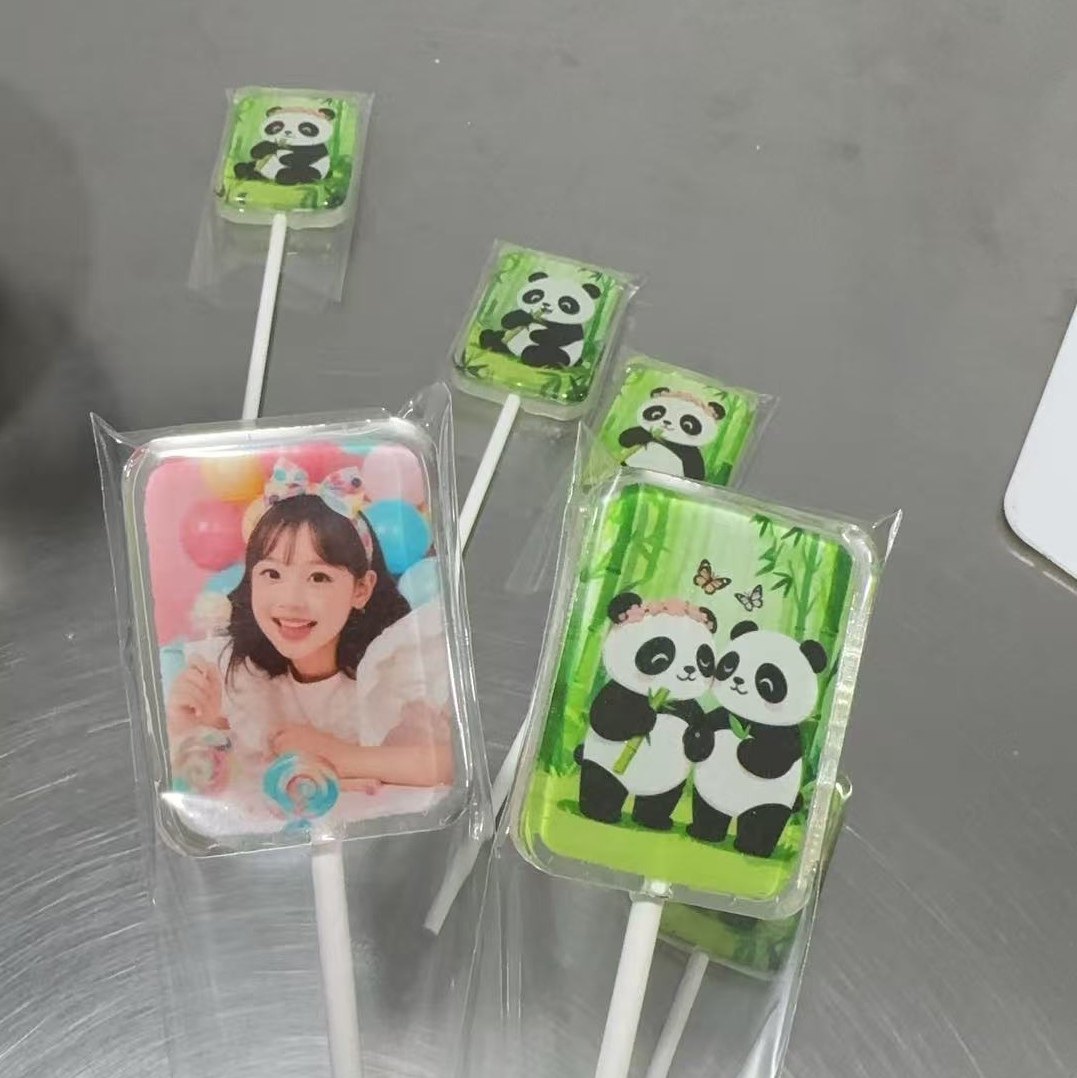 手工翻糖棒棒糖定制照片儿童生日礼物宝宝满月周岁满月百天伴手礼