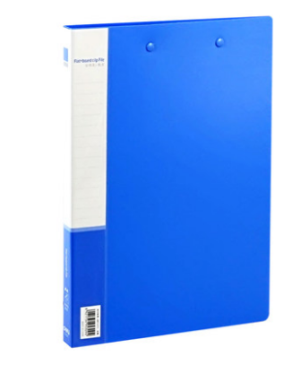 得力5309 A4大小长押夹 加板夹 双夹文件夹 8寸 得力文具办公用品 - 实物图