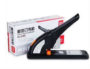 得力 0385大号重型加厚订书机 凭证装订器 省力防夹手200页包邮