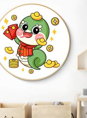 卡通2026新款线绣客厅简约