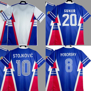 1990南斯拉夫复古球衣足球服经典斯托伊科维奇SUKER主客场球衣