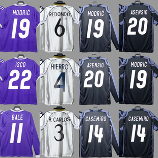 皇M复古球衣足球服经典劳尔C罗J罗克罗斯马塞洛古蒂卡洛斯球衣