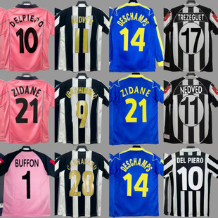 复古球衣足球服尤文皮耶罗巴乔齐达内皮尔洛布冯内德维德运动服