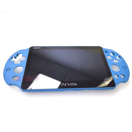 PSV2000液晶总成 PSVITA 2000显示屏带框上盖机壳替换外壳屏 蓝黑