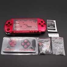 PSP3000 游戏机外壳上下盖带配件按键贴纸 PSP3000机壳替换壳 psp