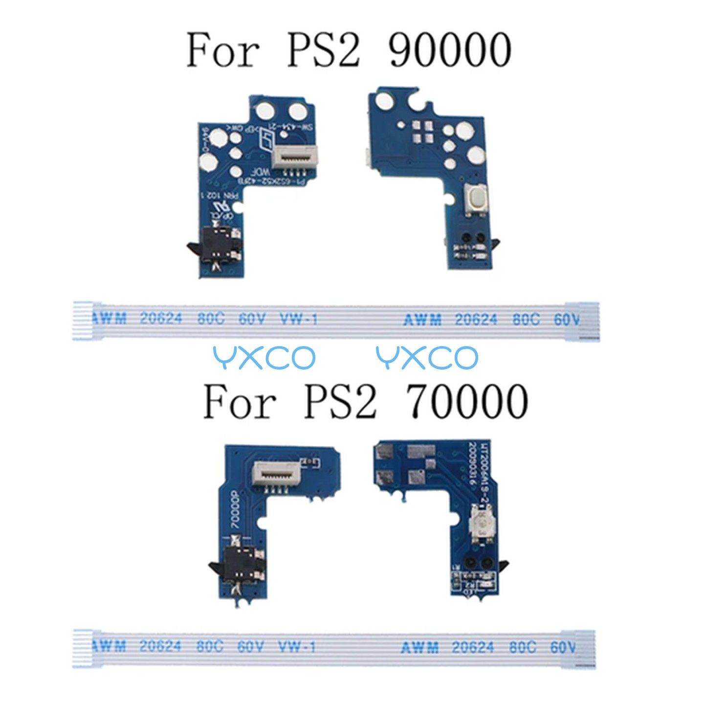 适用PS2 70000电源开关板 90000电源开关排线  7W 9W薄机 开关板