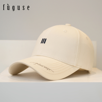 韩版简约宽檐显脸小硬顶棒球帽子