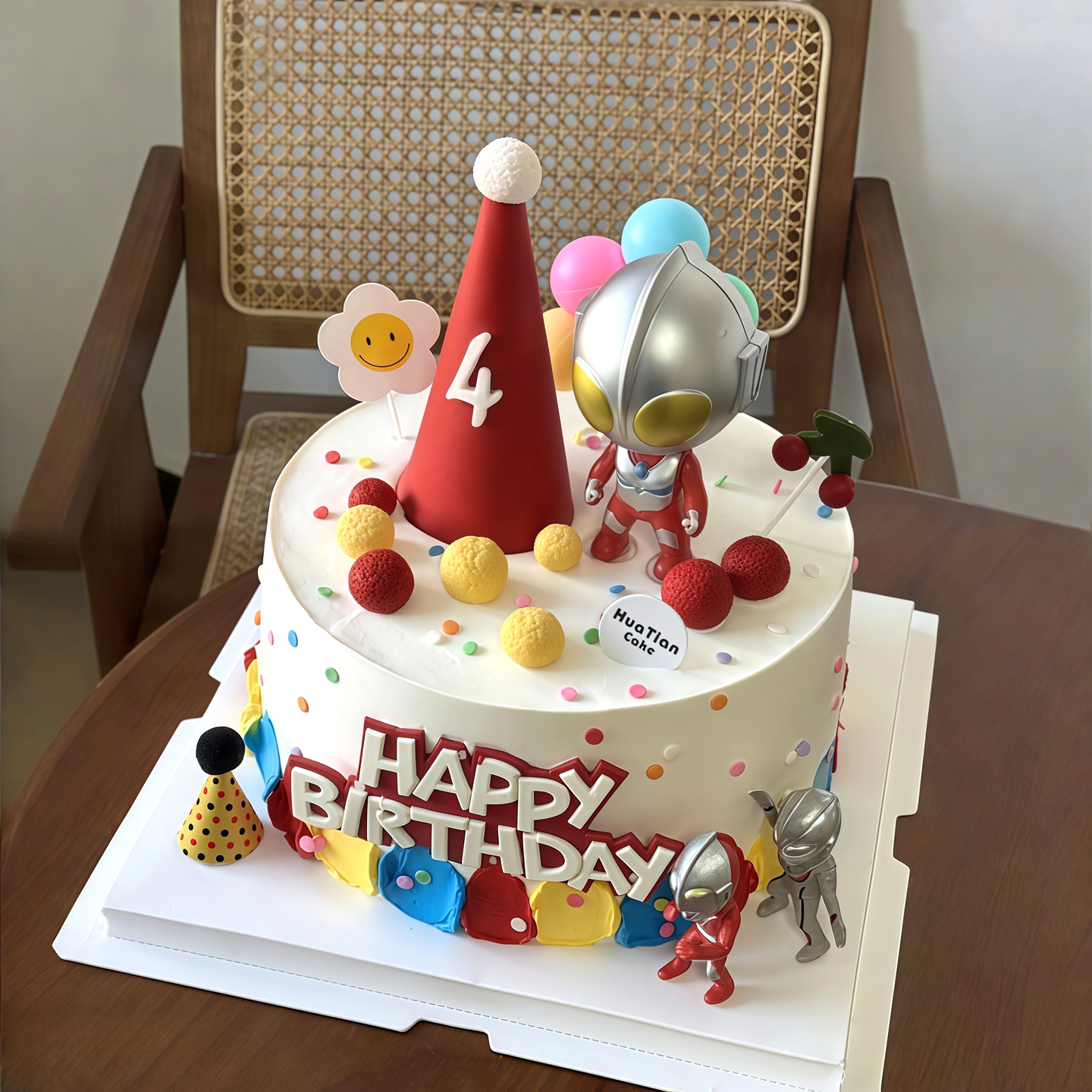 超人英雄打怪兽蛋糕装饰套装恐龙小帽子儿童生日派对甜品卡通插牌