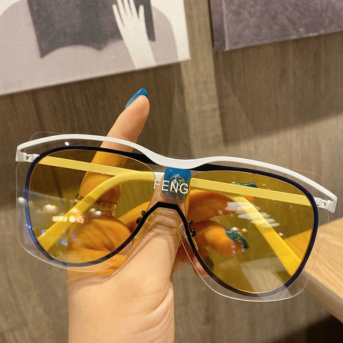 Большие ветрозащитные солнцезащитные очки, в корейском стиле, популярно в интернете, по фигуре