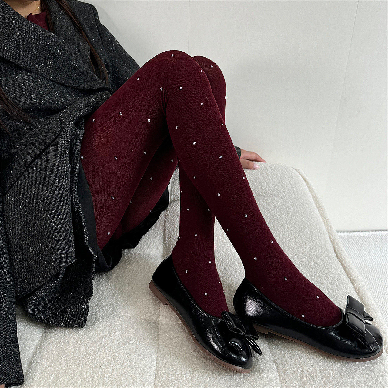 棉质波点连裤袜安可拉红直角跟提花圆点打底格雷系灰色ins学院风,女士内衣/男士内衣/家居服,连裤袜/打底袜,淘宝优惠券,粉丝福利购,淘宝优惠卷