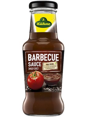 德国原装进口Kuehne BBQ Sauce冠利烧烤酱烤肉黑胡椒牛肉酱