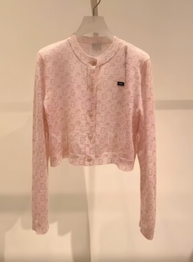 正品2I3E526-240  24秋3 1899  粉红Y  针织印花套衫
