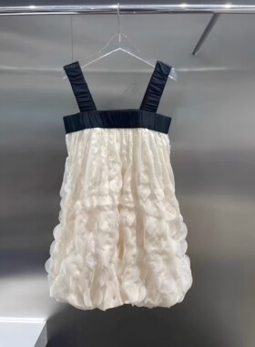 正品3H2O249-23 D小23夏4 1690W 浅黄色 渐变圆片连衣裙