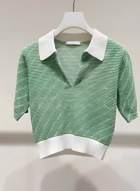 正品2H2E319-23 D大23夏1 1599  绿色 针织短袖