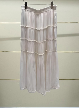 正品2J2S435-250开25夏褶皱半裙吊牌1799