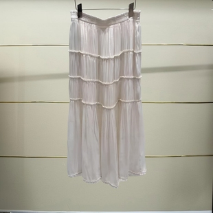 正品2J2S435-250开25夏褶皱半裙吊牌1799