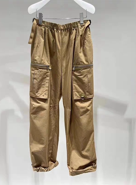 正品2I3Q403-240  24秋2 1699 黑色 酷飒口袋卷边长裤