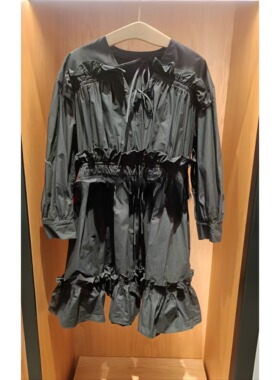 正品3H2O601-23 D小 23夏1-1  1490 黑色花边 法式连衣裙