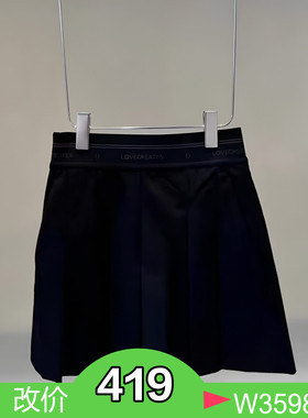 正品2I3Q117-240 D大24秋6 1499W  黑色 裙裤