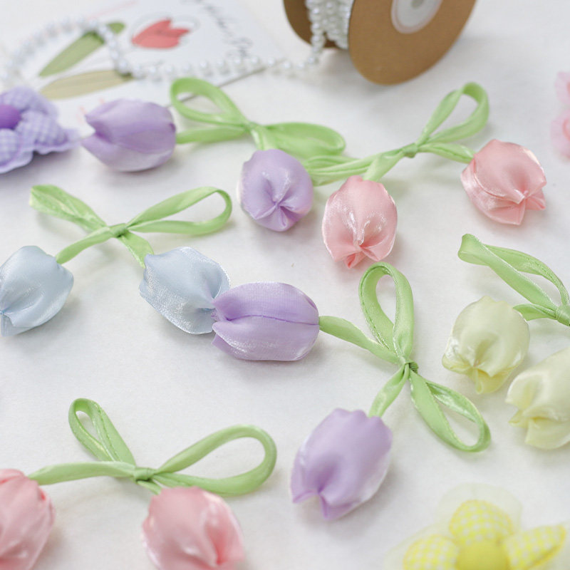 布艺卡通双头郁金香花苞蝴蝶结清新花朵花束花篮装饰手工DIY配件,鲜花速递/花卉仿真/绿植园艺,花艺材料,淘宝优惠券,粉丝福利购,淘宝优惠卷