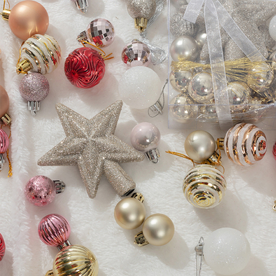 圣诞球圣诞树装饰挂饰彩色球挂件