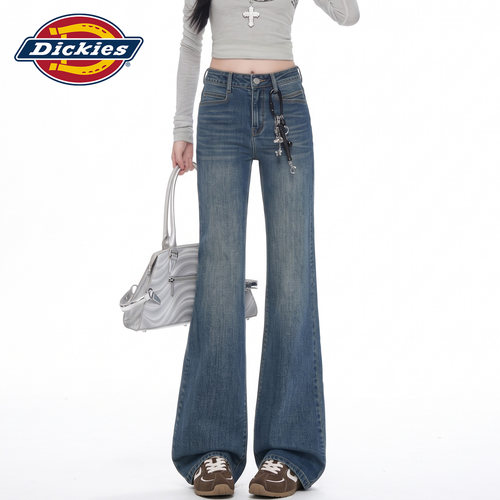 Dickies帝酷适复古微喇牛仔裤女Y