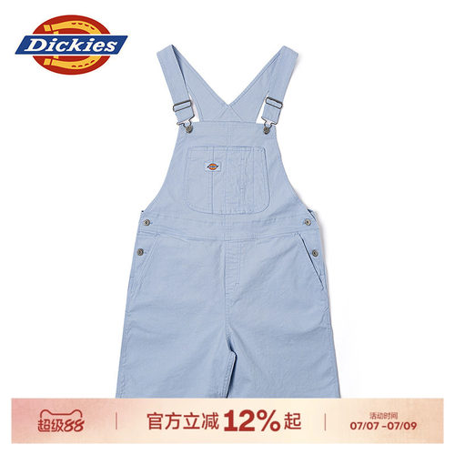 Dickies休闲帆布背带短裤