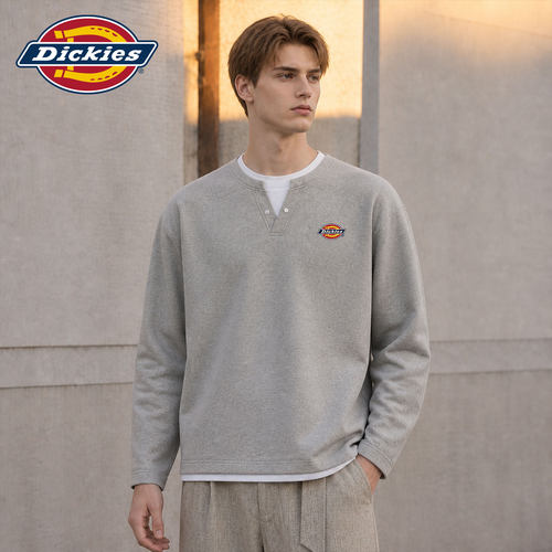 Dickies美式亨利领假两件卫衣男