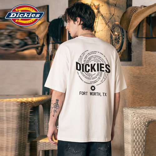 Dickies帝酷适字母印花短袖T恤男