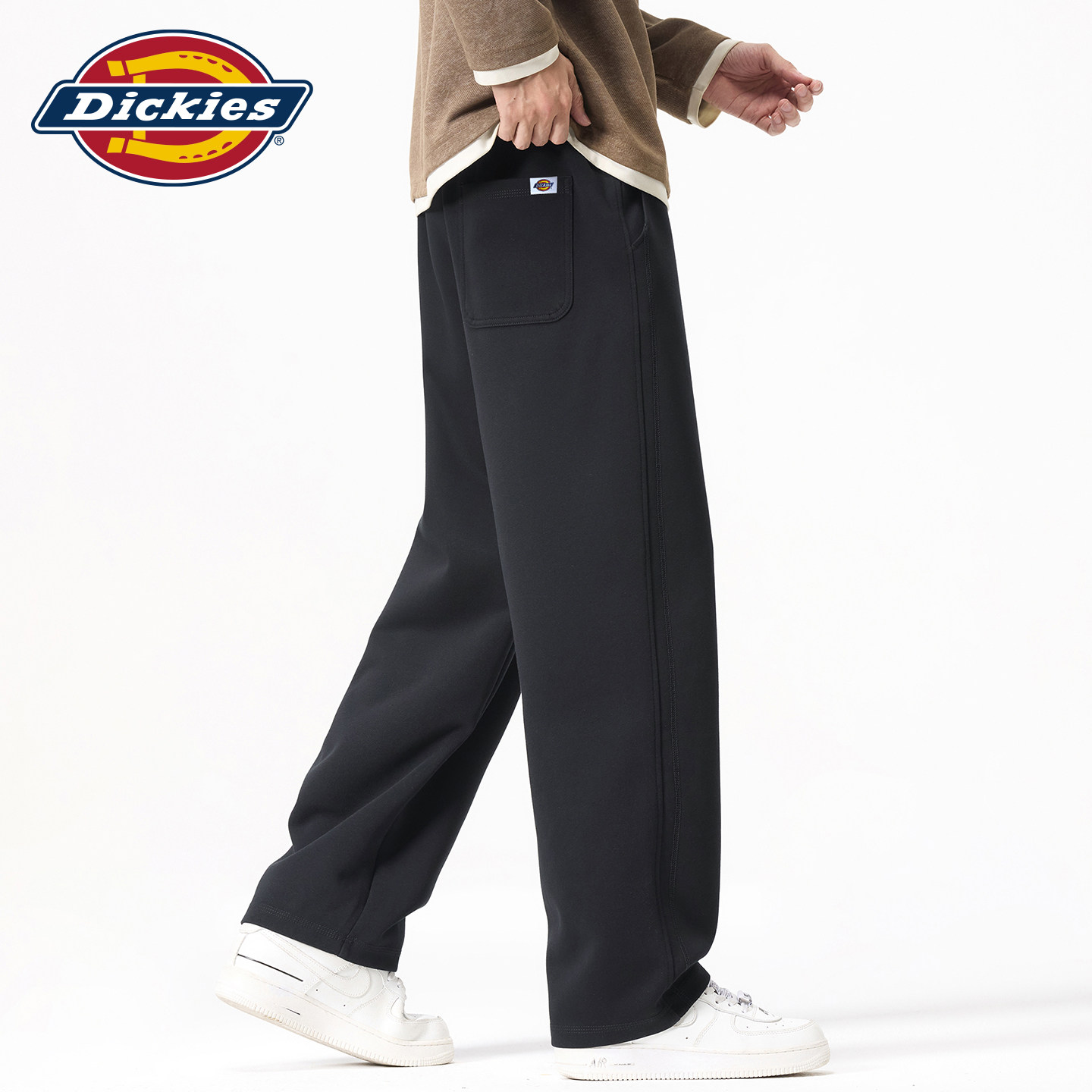 Dickies帝酷适美式秋季潮牌宽松直筒休闲裤男士抽绳垂感针织卫裤Y