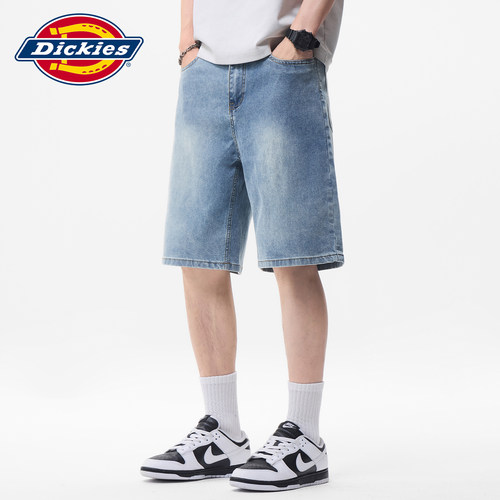 Dickies美式宽松阔腿牛仔短裤