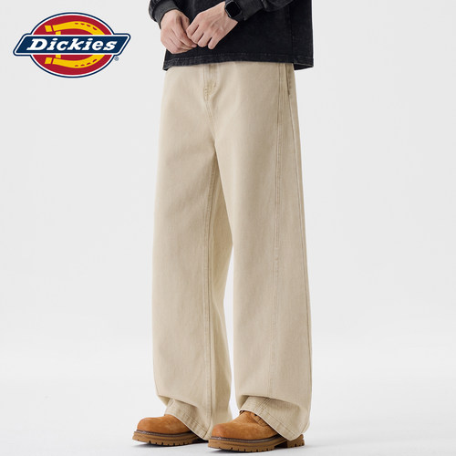 Dickies拼接垂感梭织休闲裤