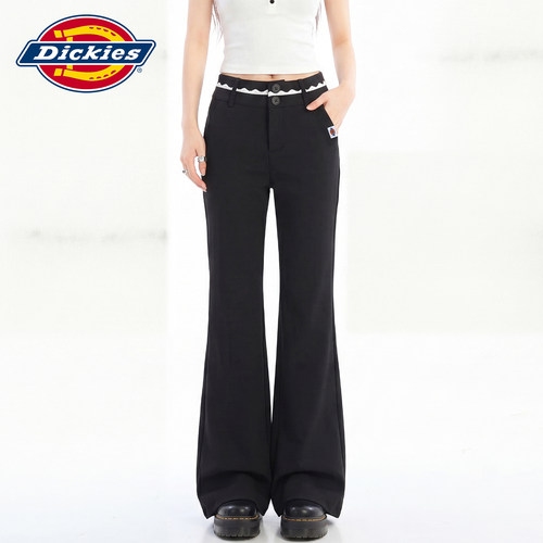 Dickies帝酷适蕾丝微喇休闲裤女Y