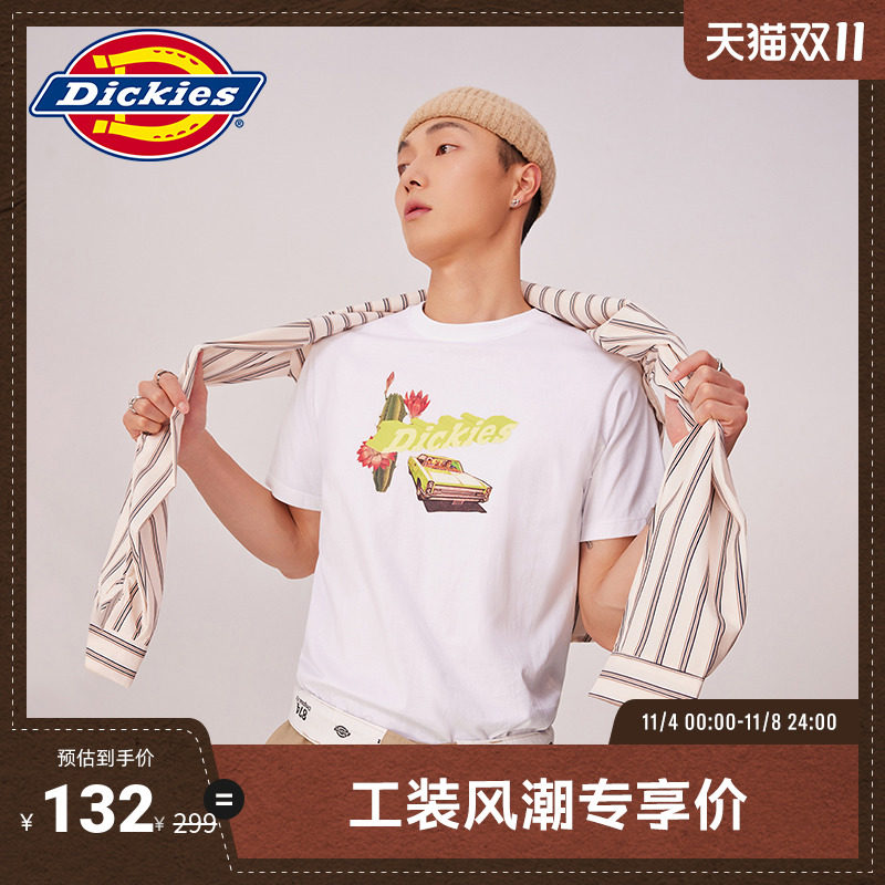 Dickies商场同款23新品工装灵感春夏男女情侣数码印花休闲短袖T恤高性价比高么？