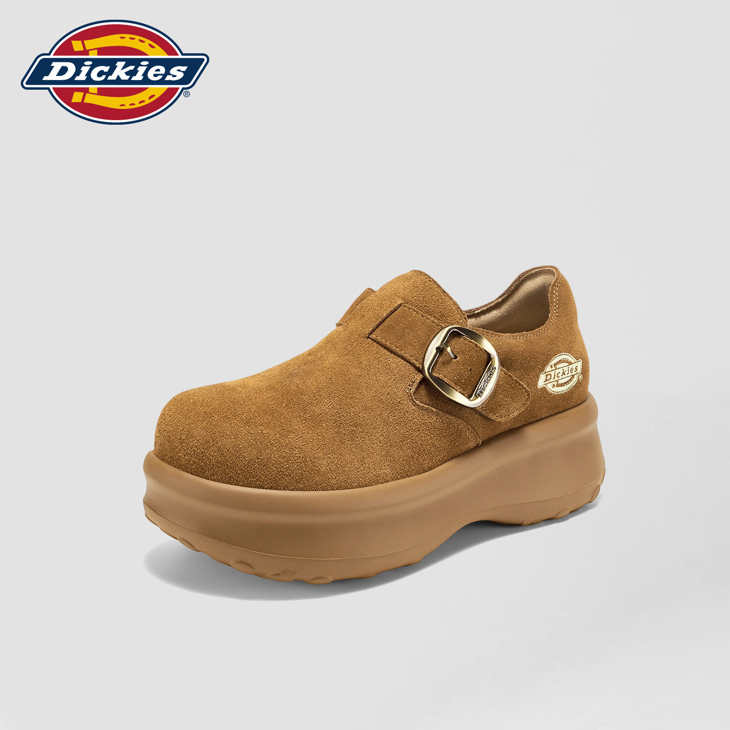 Dickies全包反绒厚底增高勃肯鞋图片