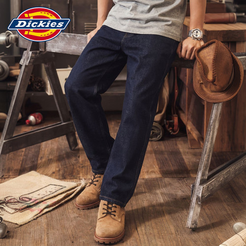 Dickies新款丹宁蓝色牛仔裤