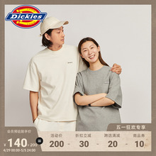 Dickies春夏工装 T恤男女情侣宽松内搭 华夫格面料重磅感短袖