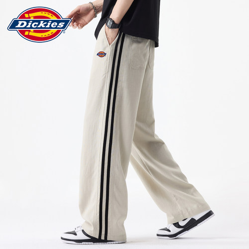 Dickies莱赛尔亚麻阔腿休闲裤