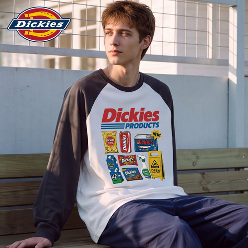 Dickies男士秋季纯棉休闲长袖T恤