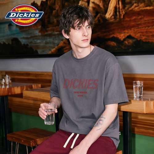 Dickies美式字母印花短袖T恤男夏