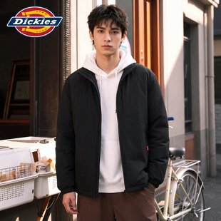 Dickies棉服男款2026新款秋冬季外套加厚加棉青少年保暖立领夹克A