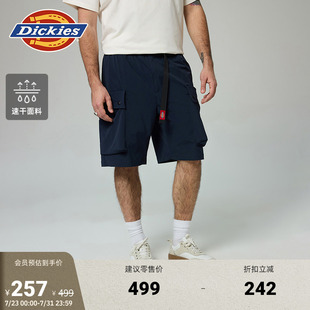 弹力尼龙速干多口袋橡筋腰头腰带短裤 Dickies25春夏新款 男女情侣