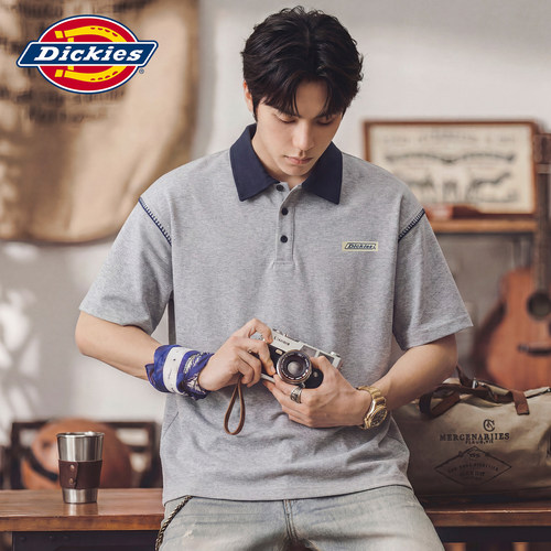 Dickies新款翻领短袖POLO衫