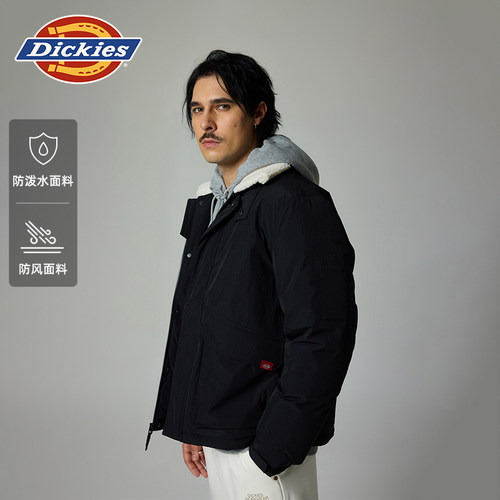 Dickies仿羊羔绒衣领羽绒服