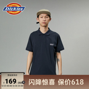 男式 翻领Polo衫 前胸刺绣logo短袖 Dickies24春夏新品