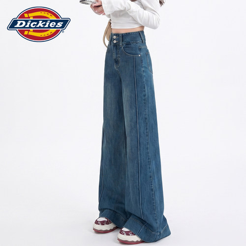 Dickies帝酷适复古微喇牛仔裤女Y