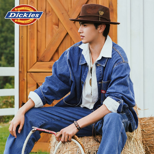 Dickies帝酷适2026年春秋款牛仔工程师多口袋夹克外套J